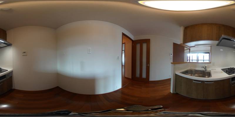 パノラマ画像キッチン