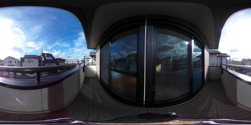 パノラマ画像バルコニー