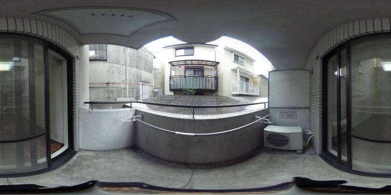 パノラマ画像バルコニー