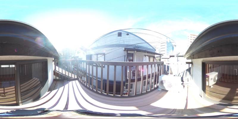 パノラマ画像バルコニー