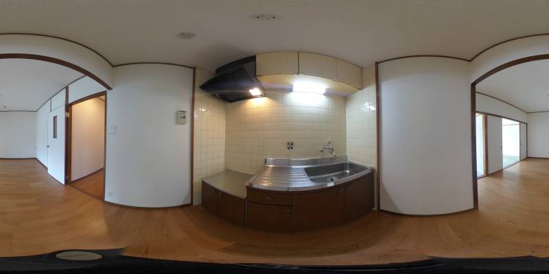 パノラマ画像キッチン