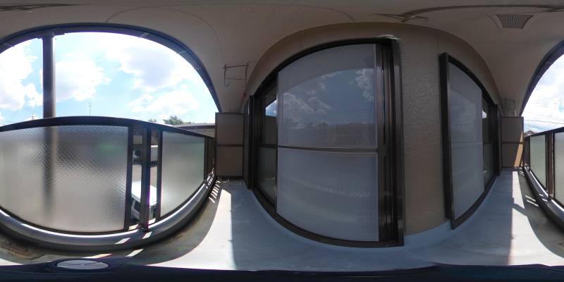 パノラマ画像バルコニー