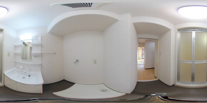 パノラマ画像洗面所