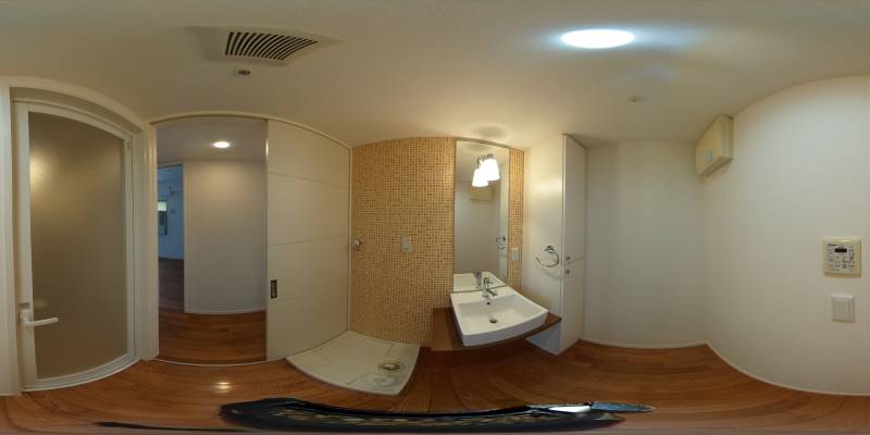 パノラマ画像洗面所