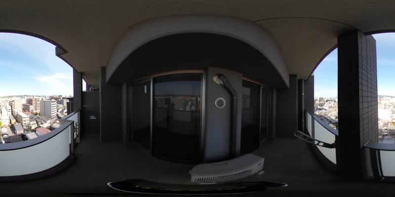 パノラマ画像バルコニー