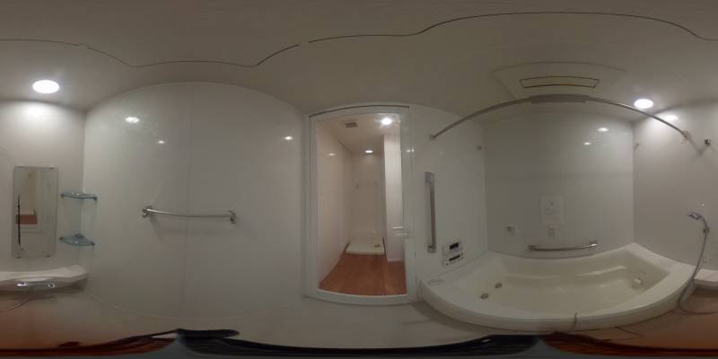 パノラマ画像バスルーム