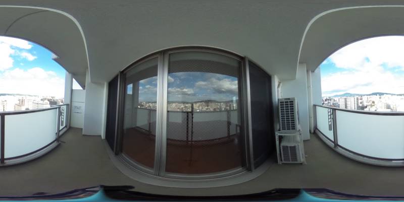 パノラマ画像バルコニー
