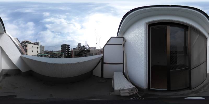 パノラマ画像バルコニー