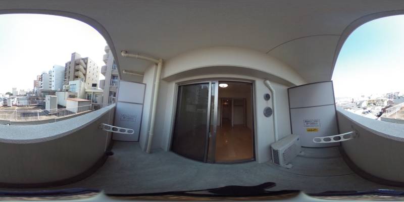 パノラマ画像バルコニー