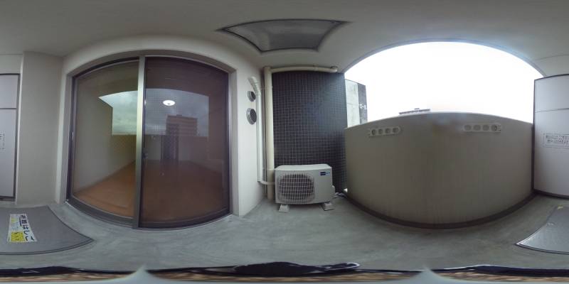 パノラマ画像バルコニー