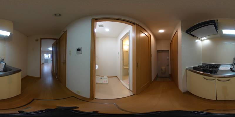 パノラマ画像キッチン