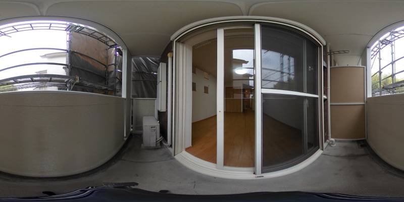 パノラマ画像バルコニー