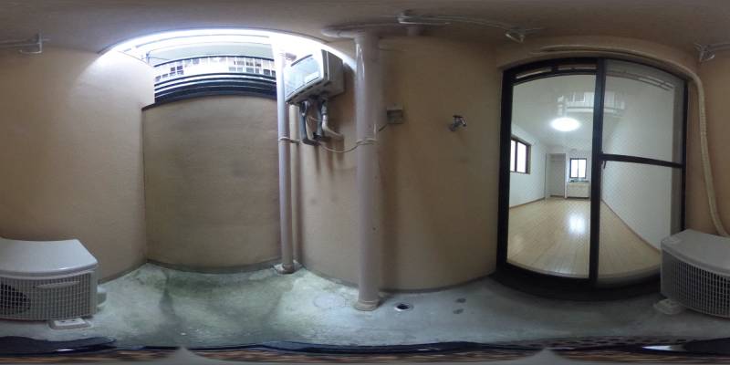 パノラマ画像バルコニー