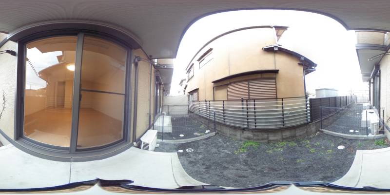 パノラマ画像庭