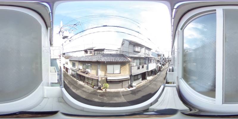パノラマ画像バルコニー