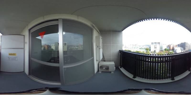 パノラマ画像バルコニー