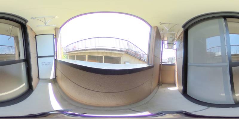 パノラマ画像バルコニー