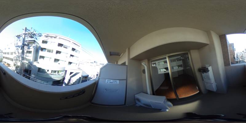 パノラマ画像バルコニー