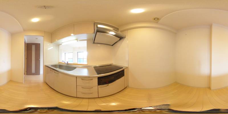 パノラマ画像キッチン