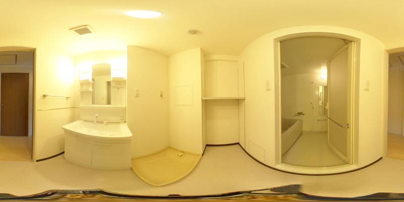 パノラマ画像洗面所