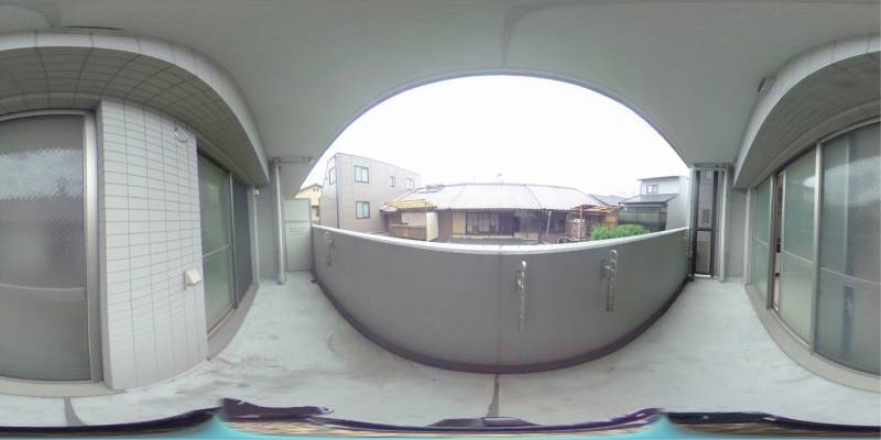 パノラマ画像バルコニー