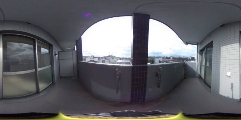 パノラマ画像バルコニー