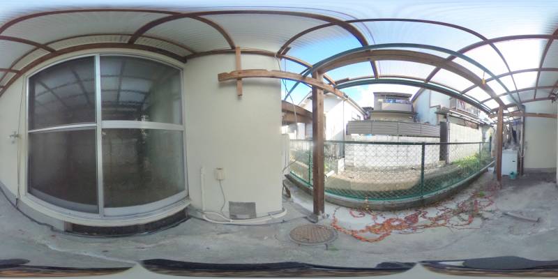 パノラマ画像バルコニー