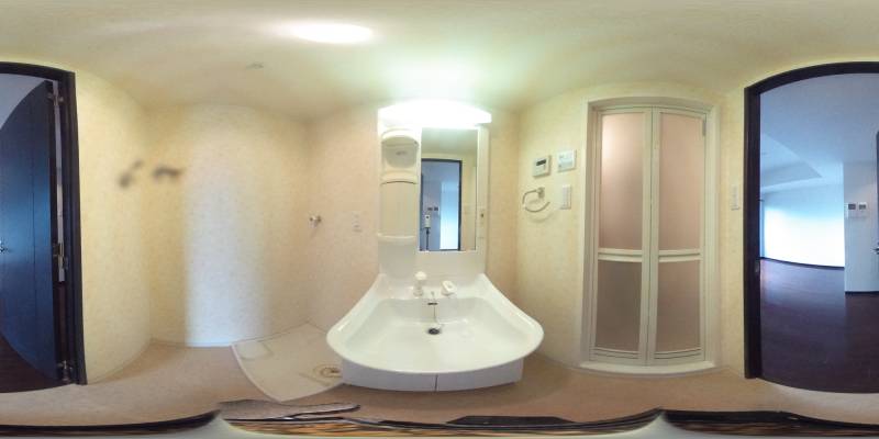 パノラマ画像洗面所