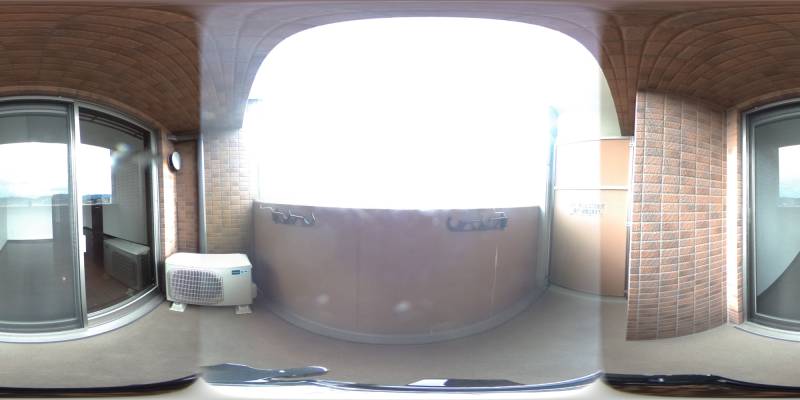 パノラマ画像バルコニー