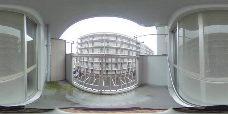 パノラマ画像バルコニー