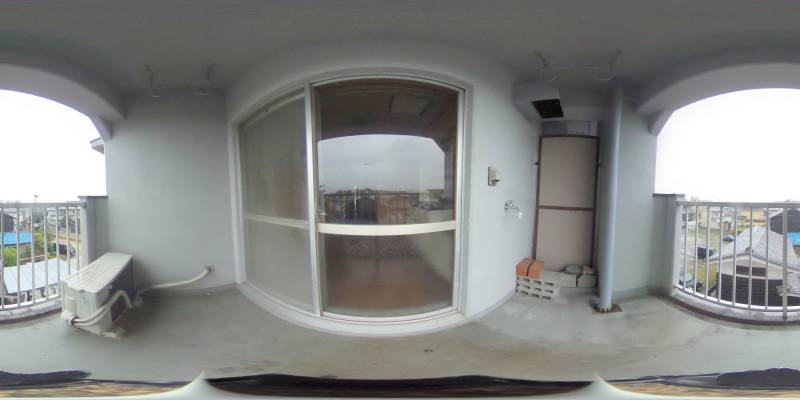 パノラマ画像バルコニー