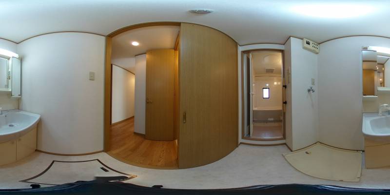 パノラマ画像洗面所