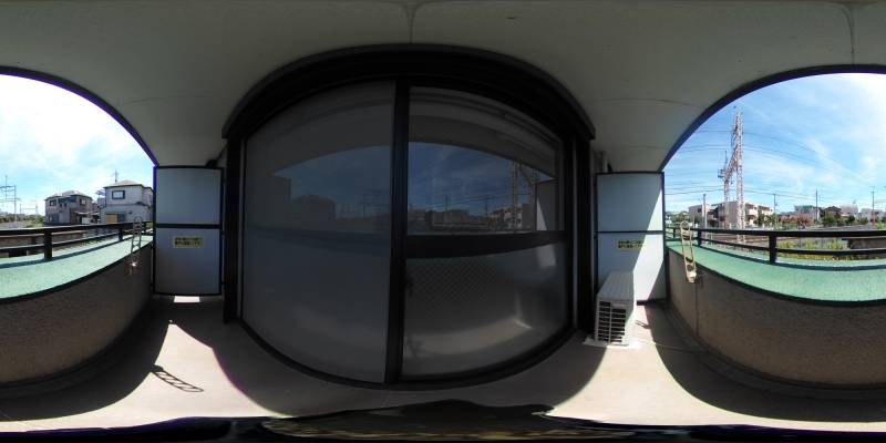 パノラマ画像バルコニー