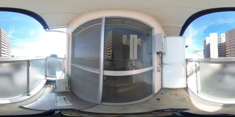 パノラマ画像バルコニー