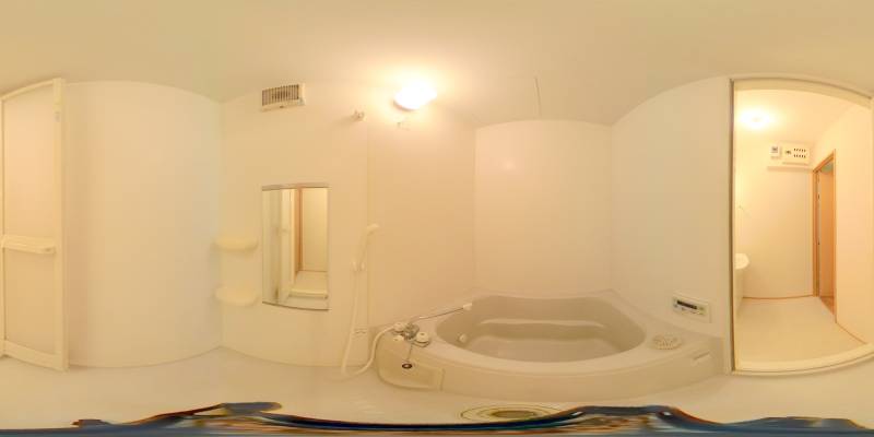 パノラマ画像バスルーム