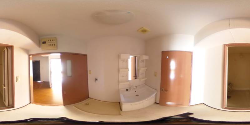 パノラマ画像洗面所