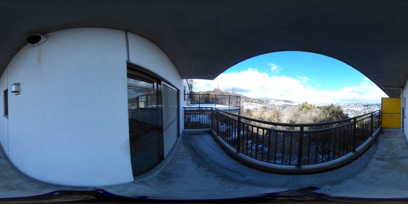 パノラマ画像バルコニー