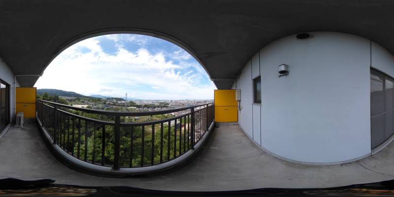 パノラマ画像バルコニー