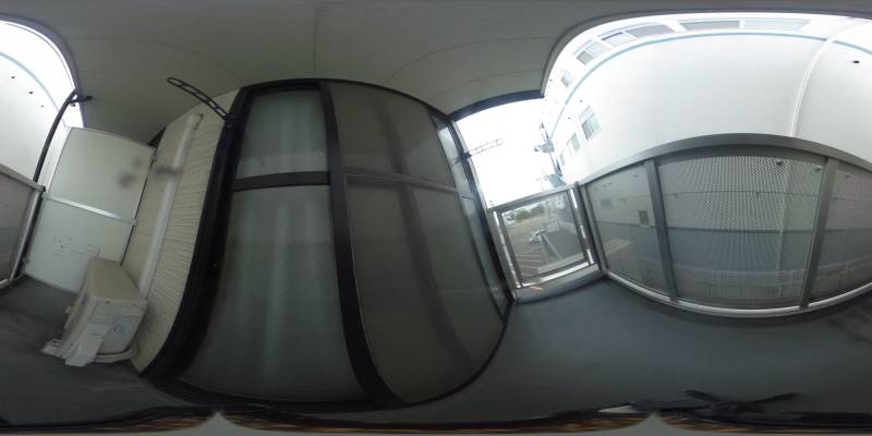 パノラマ画像バルコニー