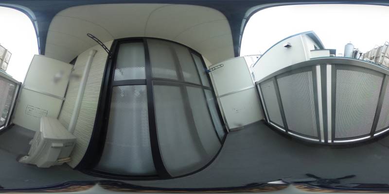 パノラマ画像バルコニー