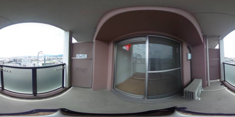 パノラマ画像バルコニー