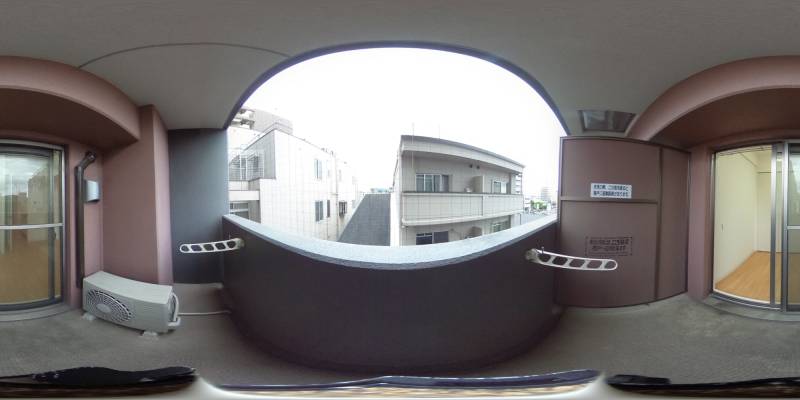 パノラマ画像バルコニー