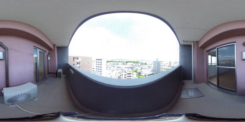 パノラマ画像バルコニー