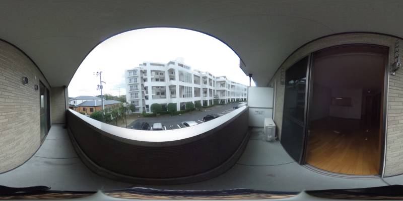 パノラマ画像バルコニー