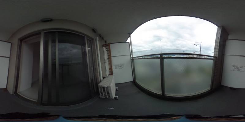 パノラマ画像バルコニー