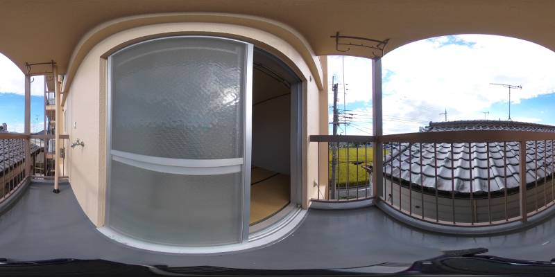 パノラマ画像バルコニー