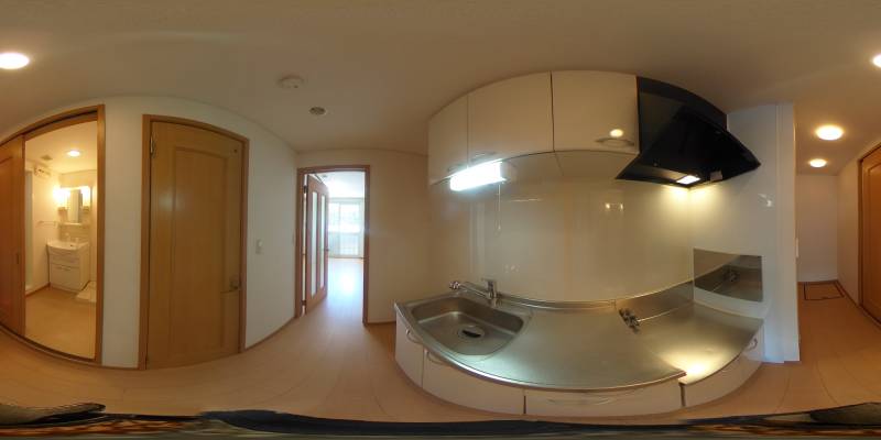 パノラマ画像キッチン