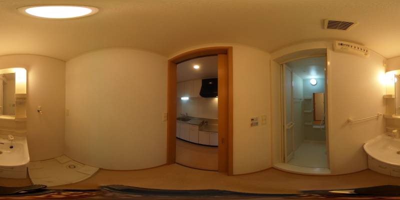 パノラマ画像洗面所