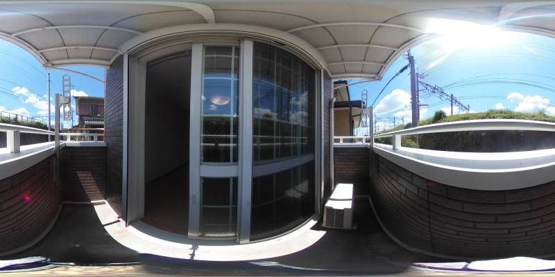 パノラマ画像バルコニー