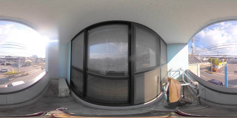 パノラマ画像バルコニー